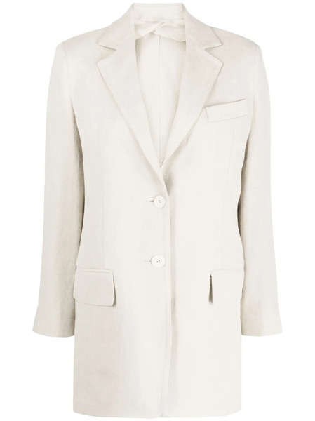  Max Mara Adelchi Oversized Linen Blazer - Neutrals 
