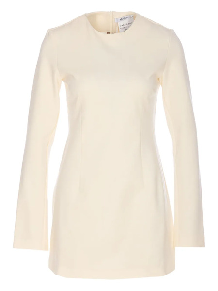  Max Mara Alpino Long-sleeved Mini Dress - Neutrals 