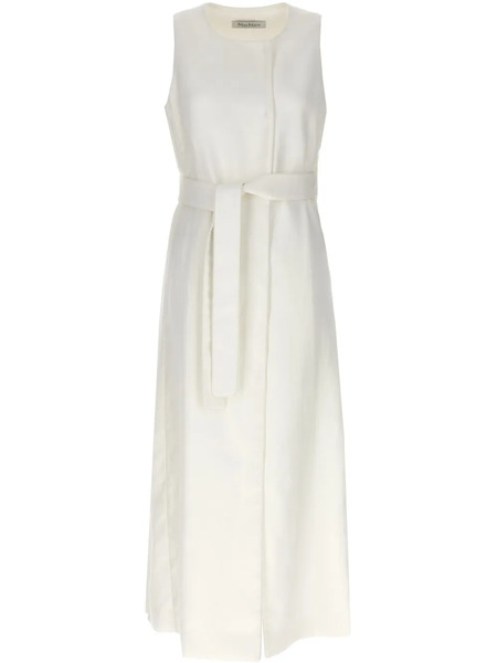  Max Mara Aureo Maxi Waistcoat - White 