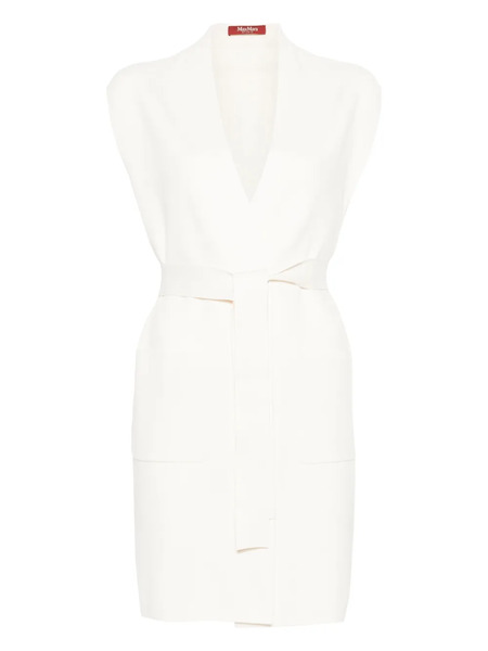  Max Mara Belted Gilet - White 