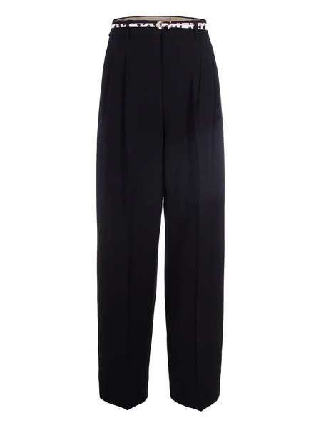  Max Mara Belted Trousers - Black 