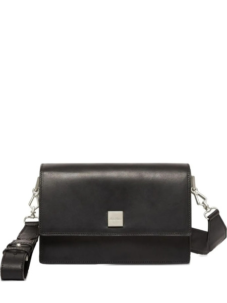  Max Mara Biancaroughs Leather Shoulder Bag - Black 
