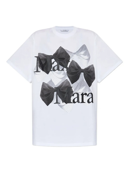  Max Mara Bow-print T-shirt - White 