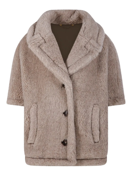  Max Mara Button Short-sleeve Cape - Neutrals 