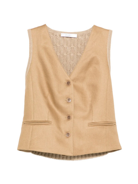  Max Mara Calibri Knitted Waistcoat - Neutrals 