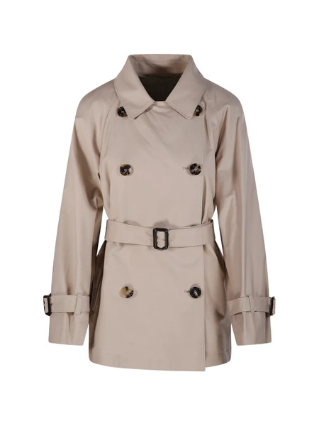  Max Mara Calle Belted Double-breasted Trench Coat - Neutrals 