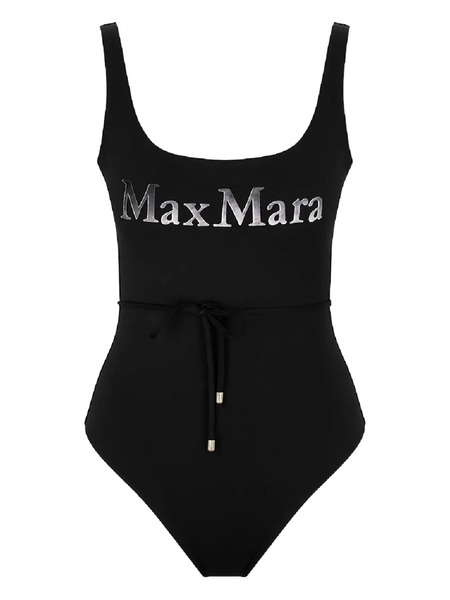  Max Mara Carisma Logo-print Swimsuit - Black 