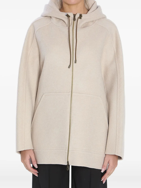  Max Mara Cashmere Hooded Coat - Grey 