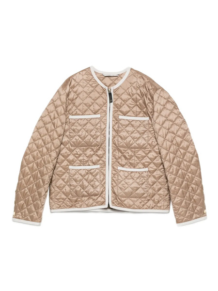  Max Mara Celeste Quilted Pocket Jacket - Brown 