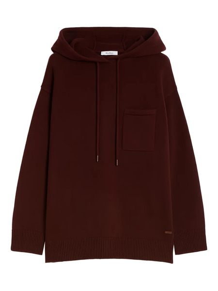  Max Mara Chest-pocket Hoodie - Red 