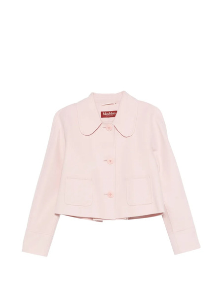  Max Mara Collared Patch-pocket Jacket - Pink 