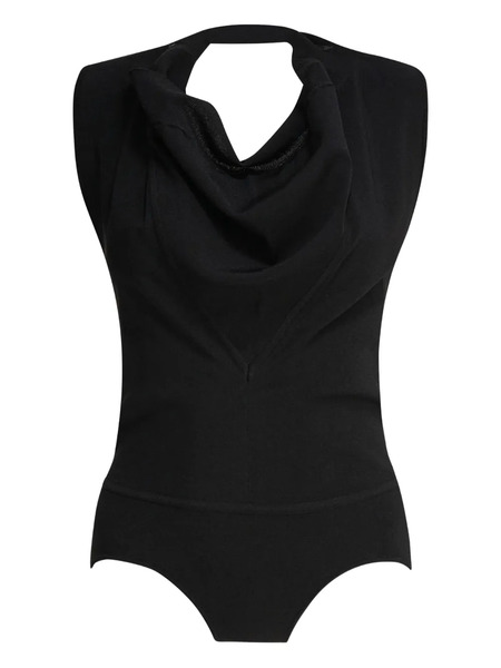  Max Mara Cowl-neck Bodysuit - Black 