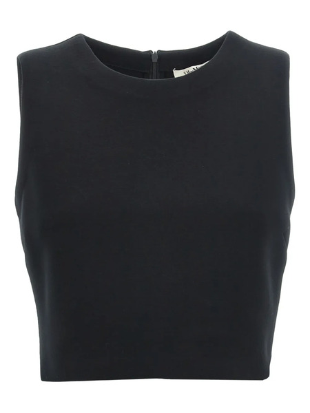  Max Mara Dazzy Round-neck Zip-back Top - Black 