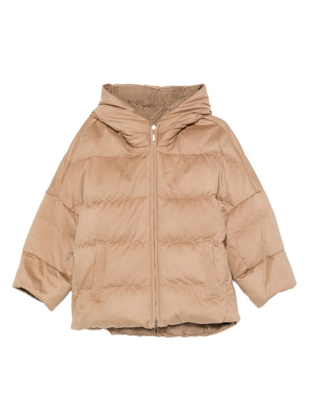  Max Mara Desiderio Hooded Zip-up Jacket - Brown 