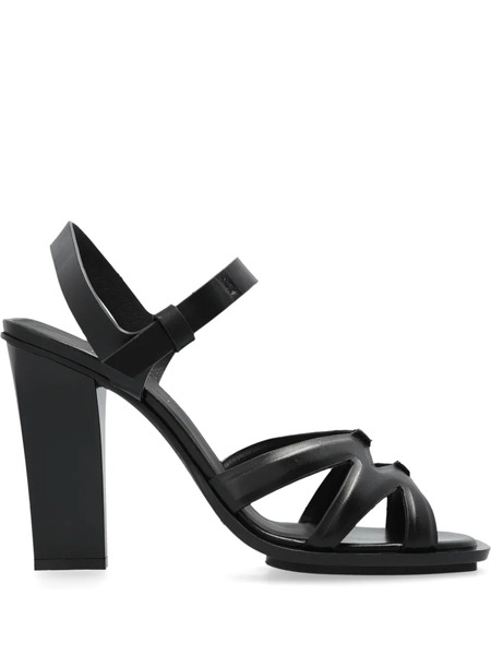  Max Mara Double High Sandals - Black 