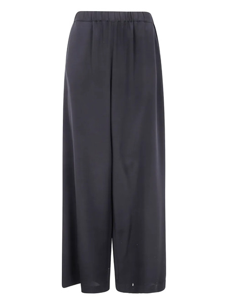  Max Mara Elasticated-waist Silk Trousers - Black 