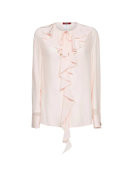  Max Mara Epica Ruffled Shirt - Pink 