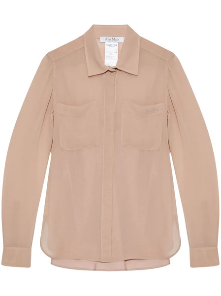  Max Mara Ercole Silk Shirt - Neutrals 