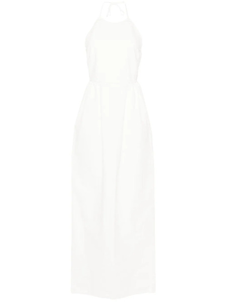  Max Mara Europa Canvas Maxi Dress - White 