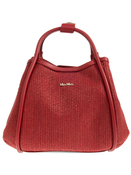  Max Mara Extra-small Marine Woven Tote Bag - Red 