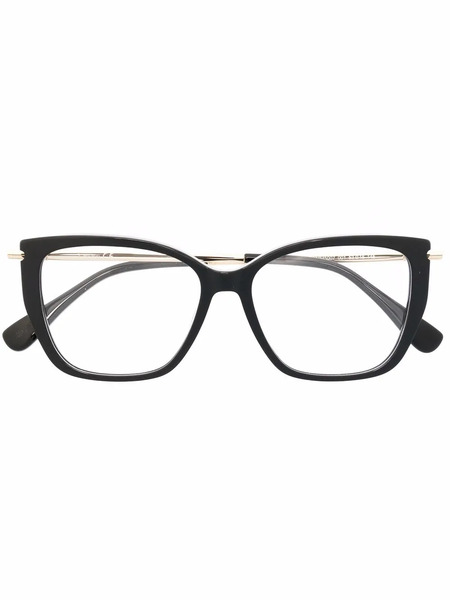  Max Mara Eyewear Cat-eye Frame Glasses - Black 