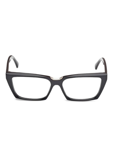  Max Mara Eyewear Geometric Frame Glasses - Black 