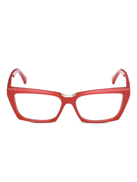  Max Mara Eyewear Geometric Frame Glasses - Red 