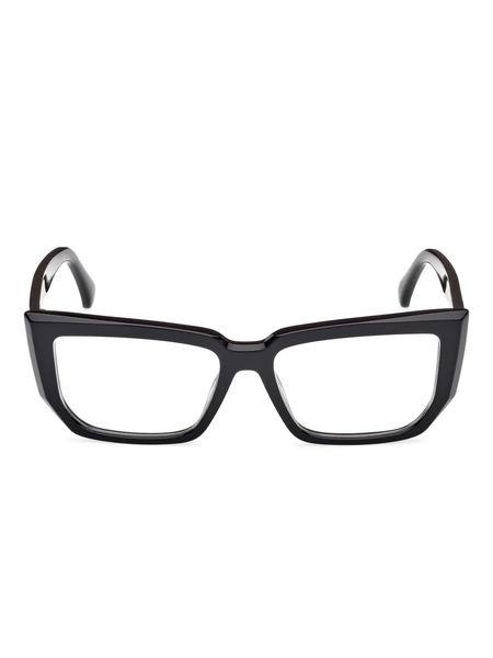  Max Mara Eyewear Logo-lettering Glasses - Black 