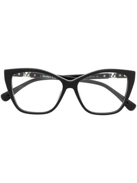  Max Mara Eyewear Square Frame Glasses - Black 