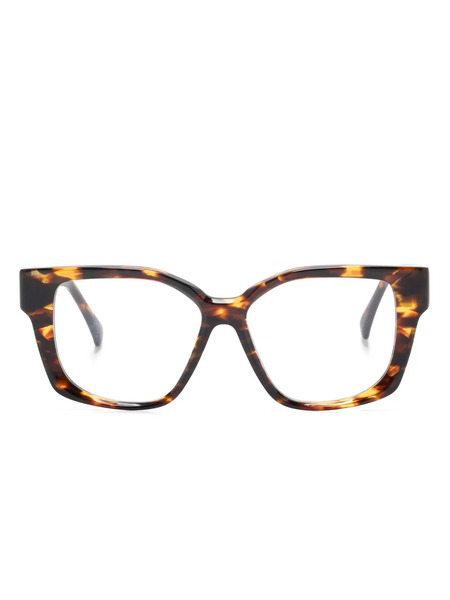  Max Mara Eyewear Square-frame Glasses - Brown 