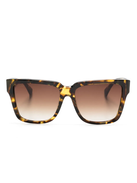  Max Mara Eyewear Tortoiseshell-effect Square-frame Sunglasses - Brown 