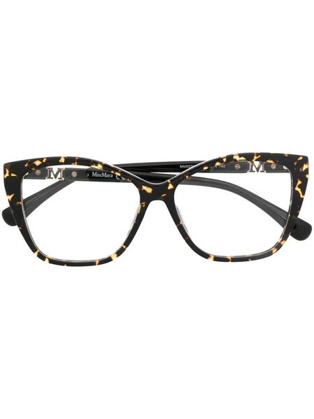  Max Mara Eyewear Tortoiseshell Square Frame Glasses - Brown 