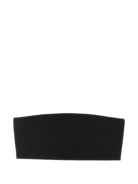  Max Mara Fabric Stitch Bandeau Bra - Black 