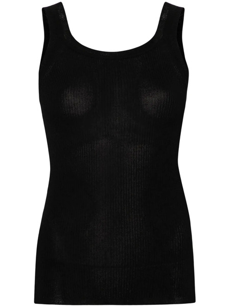  Max Mara Fine-ribbed Tank Top - Black 