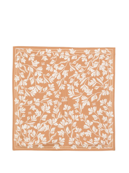  Max Mara Floral-print Scarf - Neutrals 