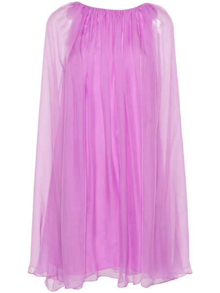  Max Mara Footing Chiffon Mini Dress - Purple 