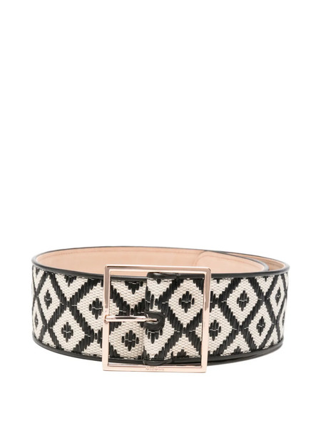  Max Mara Geometric-buckle Belt - Black 