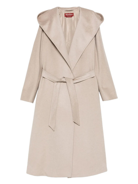  Max Mara Hooded Belted Coat - Neutrals 