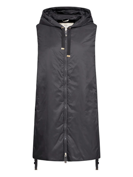  Max Mara Hooded Drawstring Gilet - Black 