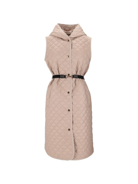  Max Mara Hooded Quilted Gilet - Neutrals 