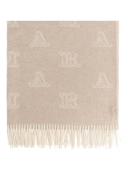  Max Mara Jacquard Cashmere Scarf - Neutrals 