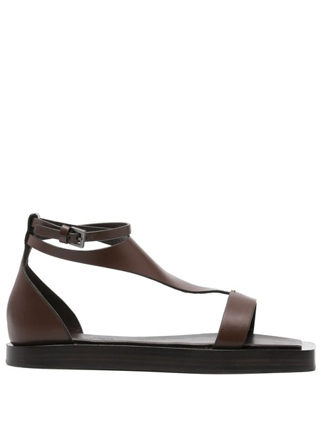  Max Mara Leather Sandals - Brown 