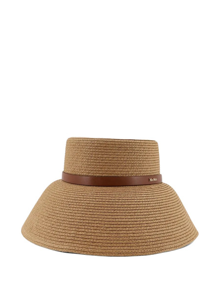  Max Mara Logo-detail Bucket Hat - Neutrals 
