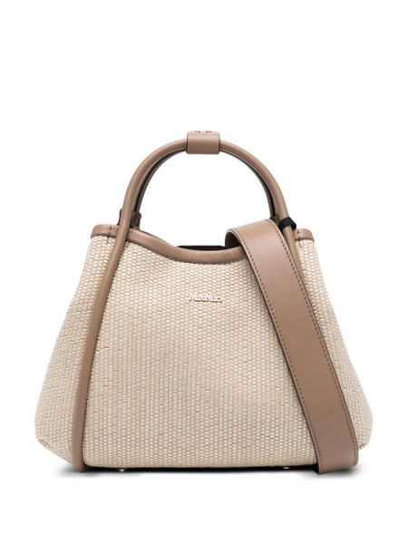  Max Mara Logo-detail Tote Bag - Neutrals 