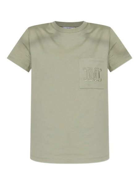  Max Mara Logo-embroidered T-shirt - Green 