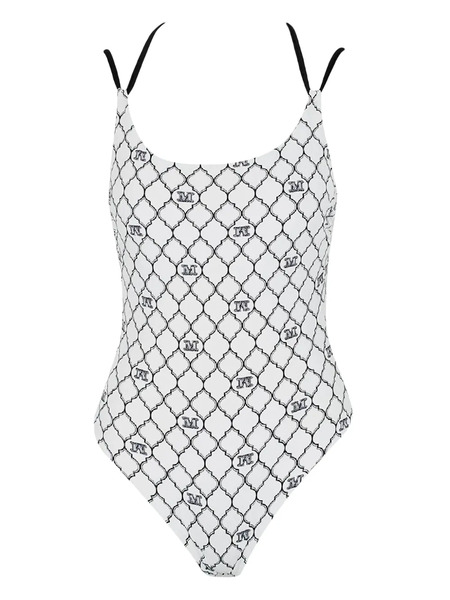  Max Mara Monogram Cora Swimsuit - White 