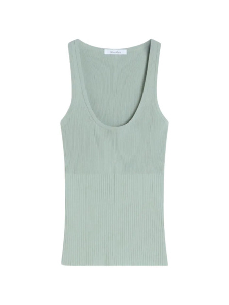  Max Mara Mxmghiro Ribbed Knit Top - Green 