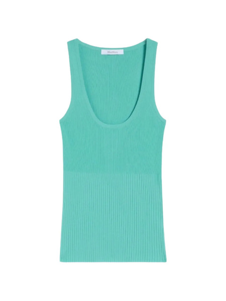  Max Mara Mxmghiro Ribbed Tank Top - Green 