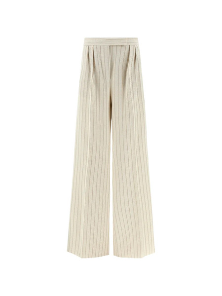  Max Mara Mxmosso Palazzo Pants - White 