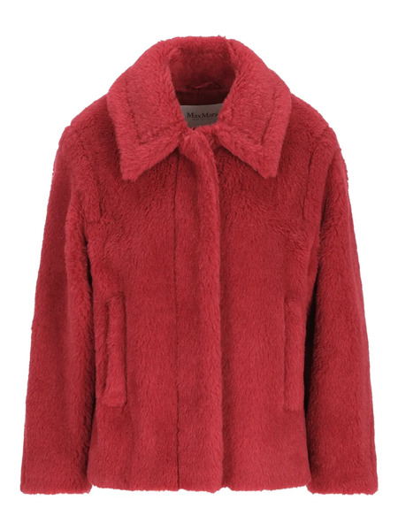 Max Mara Mxmtritone Collarless Jacket - Red 